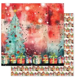 PAPER ROSE PAPER ROSE MERRY AND BRIGHT BASICS - C 12x12 CARDSTOCK