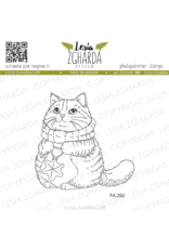 LESIA ZGHARDA DESIGN LESIA ZGHARDA DESIGN CAT WITH CHRISTMAS ORNAMENT CLEAR STAMP