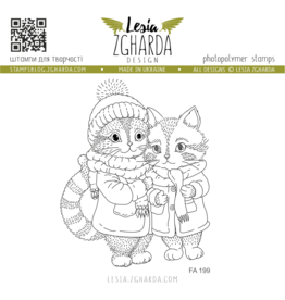 LESIA ZGHARDA DESIGN LESIA ZGHARDA DESIGN COZY WINTER CATS CLEAR STAMP