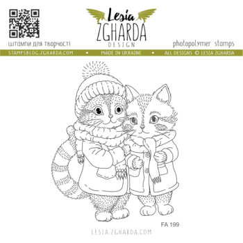 LESIA ZGHARDA DESIGN LESIA ZGHARDA DESIGN COZY WINTER CATS CLEAR STAMP