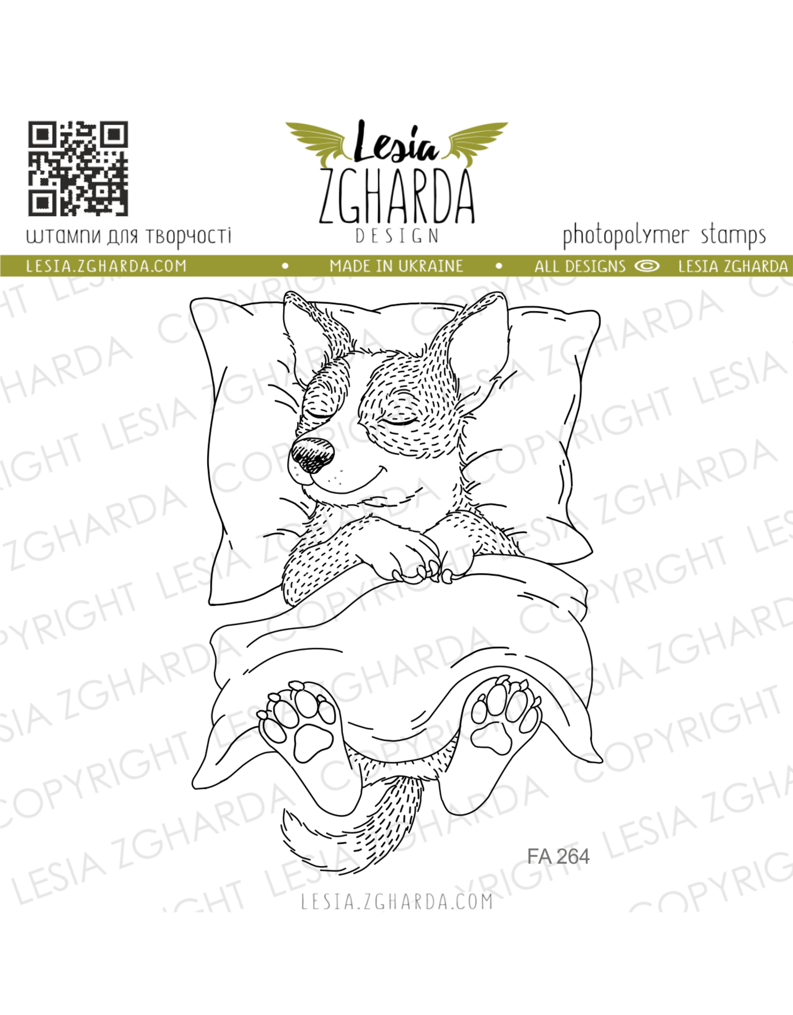 LESIA ZGHARDA DESIGN LESIA ZGHARDA DESIGN SLEEPING DOG CLEAR STAMP