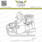 LESIA ZGHARDA DESIGN LESIA ZGHARDA DESIGN SNOWMAN ON THE SLED CLEAR STAMP