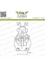 LESIA ZGHARDA DESIGN LESIA ZGHARDA DESIGN SNOWMAN WITH THE GIFT CLEAR STAMP