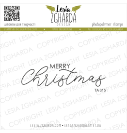 LESIA ZGHARDA DESIGN LESIA ZGHARDA DESIGN MERRY CHRISTMAS CLEAR STAMP SET
