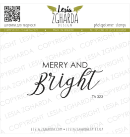 LESIA ZGHARDA DESIGN LESIA ZGHARDA DESIGN MERRY AND BRIGHT CLEAR STAMP