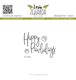 LESIA ZGHARDA DESIGN LESIA ZGHARDA DESIGN HAPPY PAWLIDAYS CLEAR STAMP