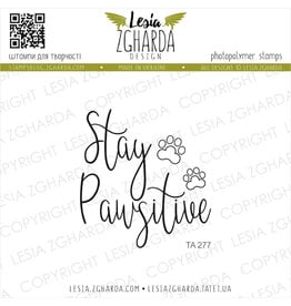 LESIA ZGHARDA DESIGN LESIA ZGHARDA DESIGN STAY PAWSITIVE CLEAR STAMP