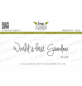 LESIA ZGHARDA DESIGN LESIA ZGHARDA DESIGN WORLD'S BEST GRANDMA CLEAR STAMP