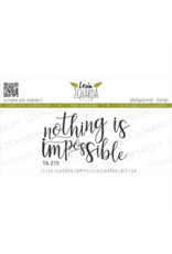 LESIA ZGHARDA DESIGN LESIA ZGHARDA DESIGN NOTHING IS IMPOSSIBLE CLEAR STAMP