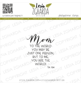LESIA ZGHARDA DESIGN LESIA ZGHARDA DESIGN MOM... CLEAR STAMP