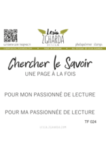 LESIA ZGHARDA DESIGN LESIA ZGHARDA DESIGN CHERCHER LE SAVOIR CLEAR STAMP SET