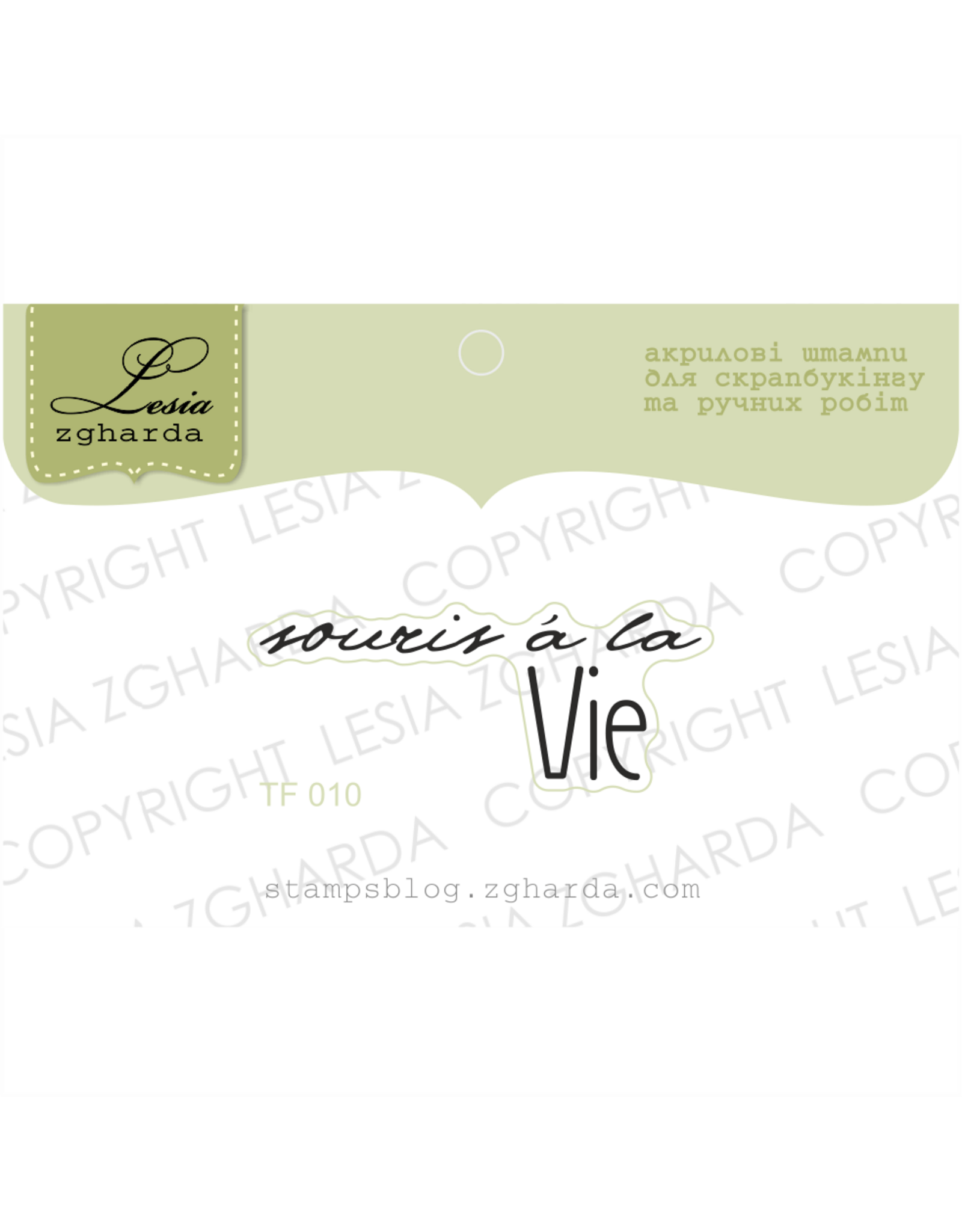 LESIA ZGHARDA DESIGN LESIA ZGHARDA DESIGN SOURIS À LA VIE CLEAR STAMP