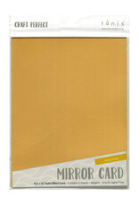 TONIC TONIC STUDIOS MIRROR CARD SATIN EFFECT HONEY GOLD 8.5X11 5 PK
