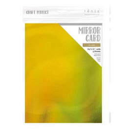 TONIC TONIC STUDIOS MIRROR CARD INCA GOLD 8.5X11 5 PK