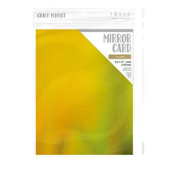 TONIC TONIC STUDIOS MIRROR CARD INCA GOLD 8.5X11 5 PK