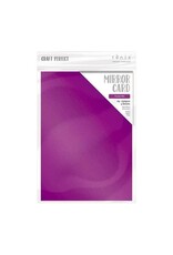 TONIC TONIC STUDIOS MIRROR CARD SATIN EFFECT PURPLE MIST 8.5X11 5 PK