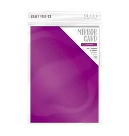 TONIC TONIC STUDIOS MIRROR CARD SATIN EFFECT PURPLE MIST 8.5X11 5 PK