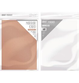 TONIC TONIC STUDIOS MIRROR CARD BURNISHED ROSE  8.5X11 5 PK