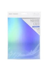 TONIC TONIC STUDIOS MIRROR CARD IRIDESCENT MARINA MIST 8.5X11 5PK