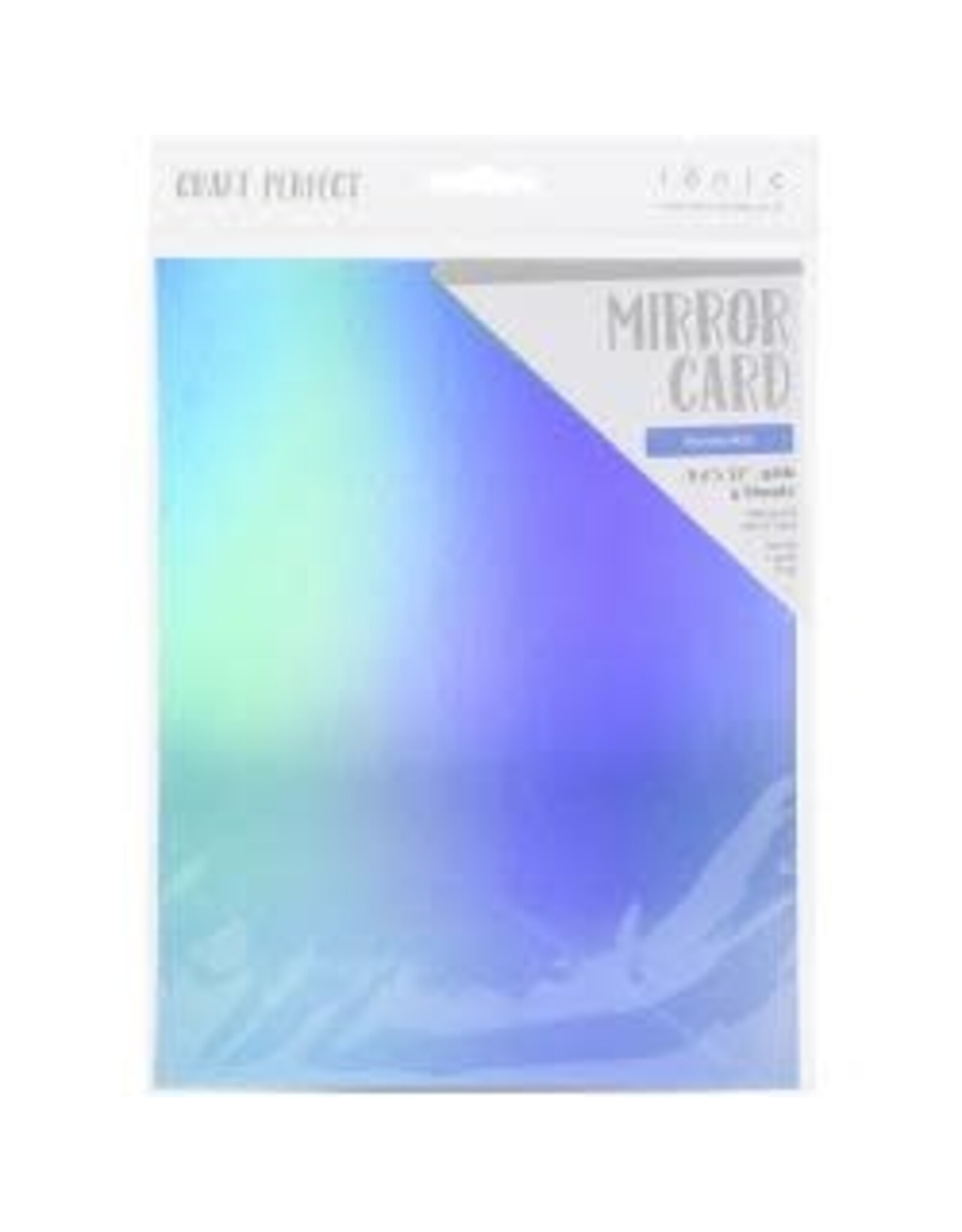 TONIC TONIC STUDIOS MIRROR CARD IRIDESCENT MARINA MIST 8.5X11 5PK