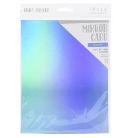 TONIC TONIC STUDIOS MIRROR CARD IRIDESCENT MARINA MIST 8.5X11 5PK
