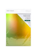 TONIC TONIC STUDIOS MIRROR CARD IRIDESCENT SEAFOAM GREEN 8.5X11 5PK