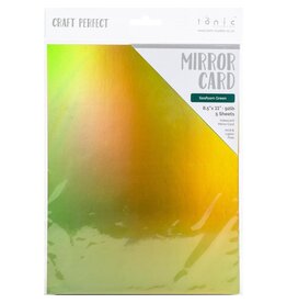 TONIC TONIC STUDIOS MIRROR CARD IRIDESCENT SEAFOAM GREEN 8.5X11 5PK
