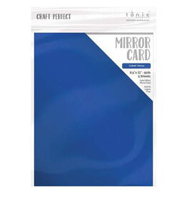 TONIC TONIC STUDIOS MIRROR CARD SATIN EFFECT COBALT VELOUR 8.5X11 5 PK