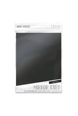 TONIC TONIC STUDIOS MIRROR CARD SATIN EFFECT BLACK VELVET 8.5X11 5 PK