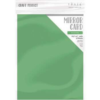 TONIC TONIC STUDIOS MIRROR CARD HIGH GLOSS SMOOTH MINT  8.5X11 5 PK