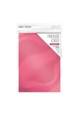 TONIC TONIC STUDIOS MIRROR CARD SATIN EFFECT PINK CHIFFON 8.5X11 5 PK