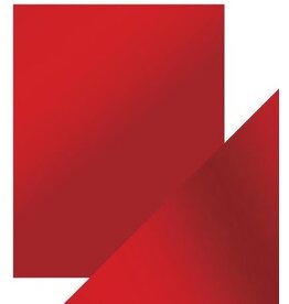 TONIC TONIC STUDIOS MIRROR CARD SATIN EFFECT SCARLET ORGANZA  8.5X11 5 PK