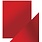 TONIC TONIC STUDIOS MIRROR CARD SATIN EFFECT SCARLET ORGANZA  8.5X11 5 PK