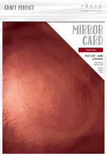 TONIC TONIC STUDIOS MIRROR CARD HIGH GLOSS OPERA RED  8.5X11 5 PK