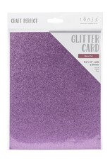 TONIC TONIC STUDIOS GLITTER CARD BERRY FIZZ 8.5X11 5PK