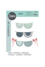 SIZZIX SIZZIX 49 AND MARKET THINLITS DOILY BANNER DIE SET