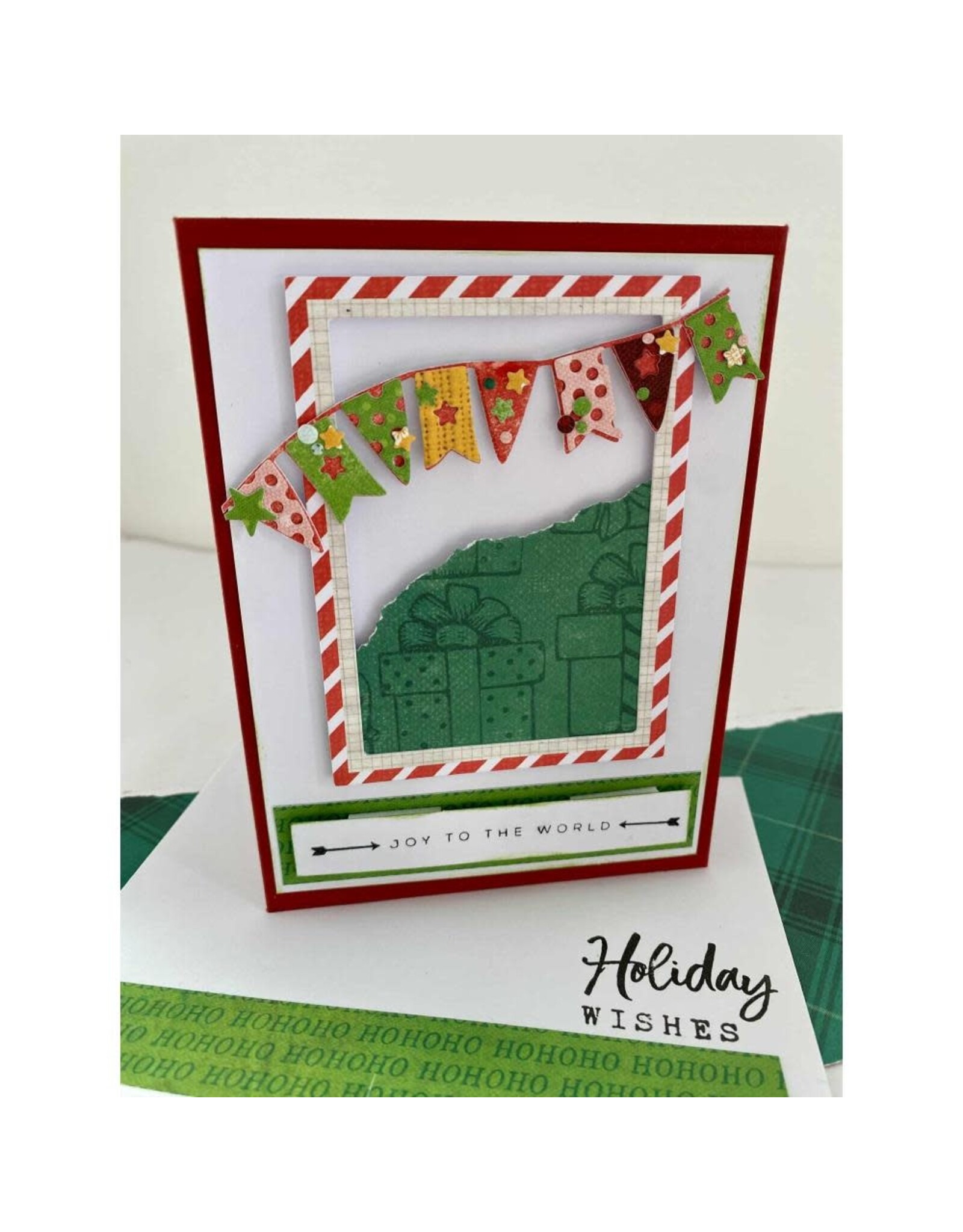 SIZZIX SIZZIX 49 AND MARKET BANNER BASH THINLITS DIE AND CLEAR STAMP SET