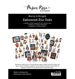 PAPER ROSE PAPER ROSE MERRY AND BRIGHT EMBOSSED DIE CUTS