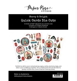 PAPER ROSE PAPER ROSE MERRY AND BRIGHT QUICK CARDS DIE CUTS