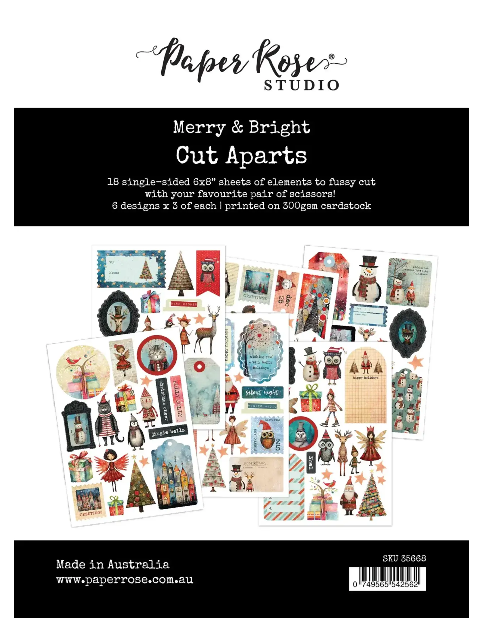 PAPER ROSE PAPER ROSE MERRY AND BRIGHT CUT APARTS