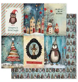 PAPER ROSE PAPER ROSE MERRY AND BRIGHT - F 12x12 CARDSTOCK