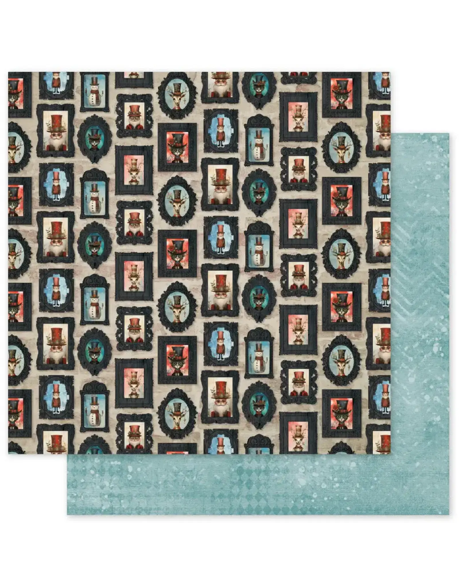 PAPER ROSE PAPER ROSE MERRY AND BRIGHT - E 12x12 CARDSTOCK