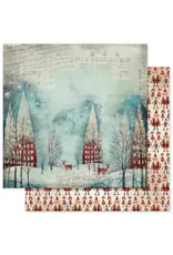 PAPER ROSE PAPER ROSE MERRY AND BRIGHT - D 12x12 CARDSTOCK