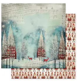 PAPER ROSE PAPER ROSE MERRY AND BRIGHT - D 12x12 CARDSTOCK