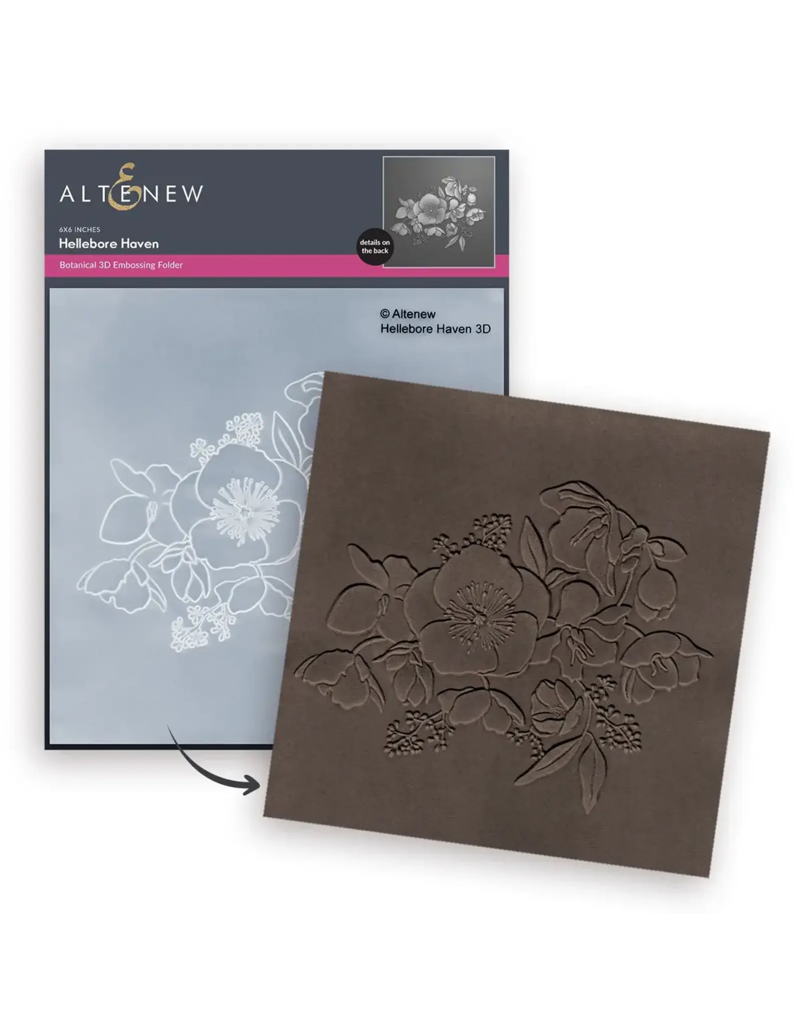 ALTENEW ALTENEW HELLEBORE HAVEN 3D EMBOSSING FOLDER