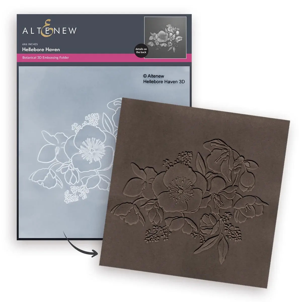 ALTENEW ALTENEW HELLEBORE HAVEN 3D EMBOSSING FOLDER