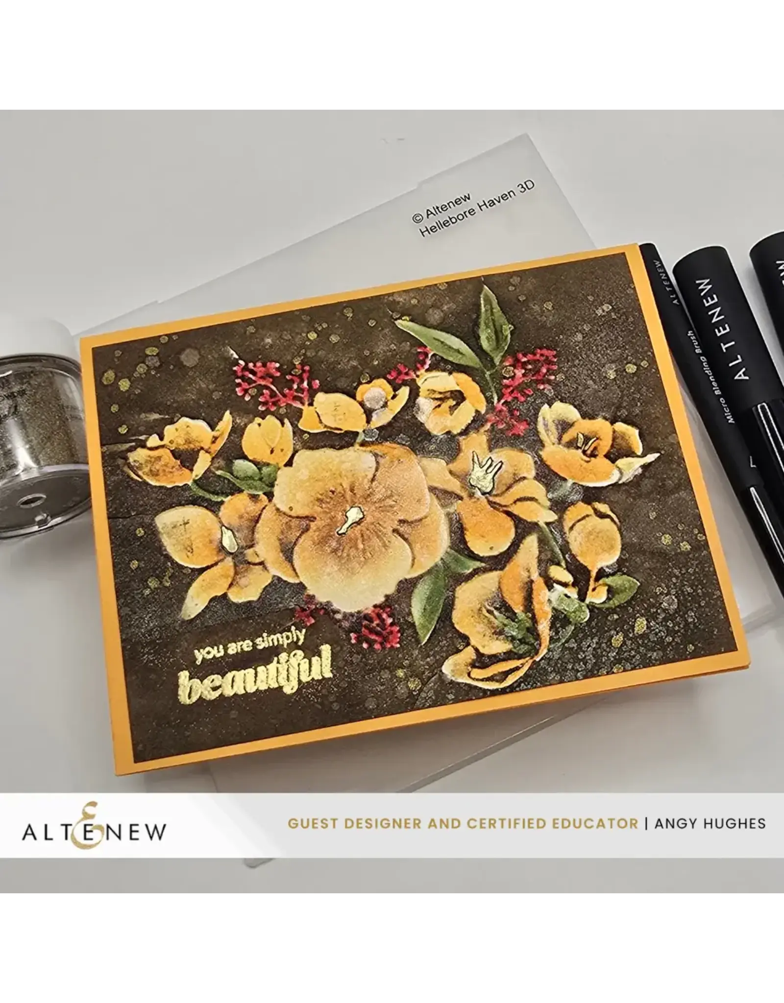 ALTENEW ALTENEW HELLEBORE HAVEN 3D EMBOSSING FOLDER