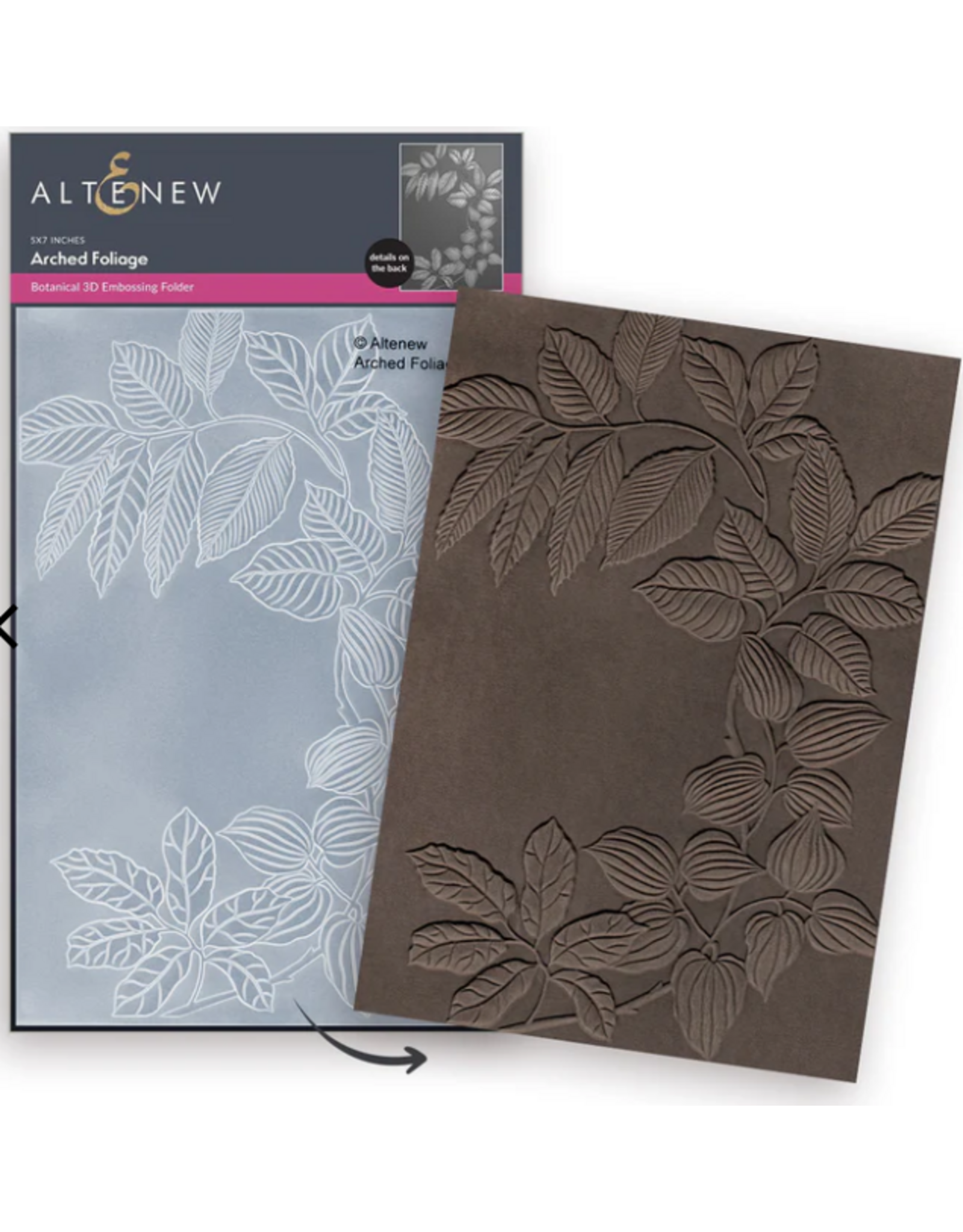 ALTENEW ALTENEW ARCHED FOLIAGE 3D EMBOSSING FOLDER