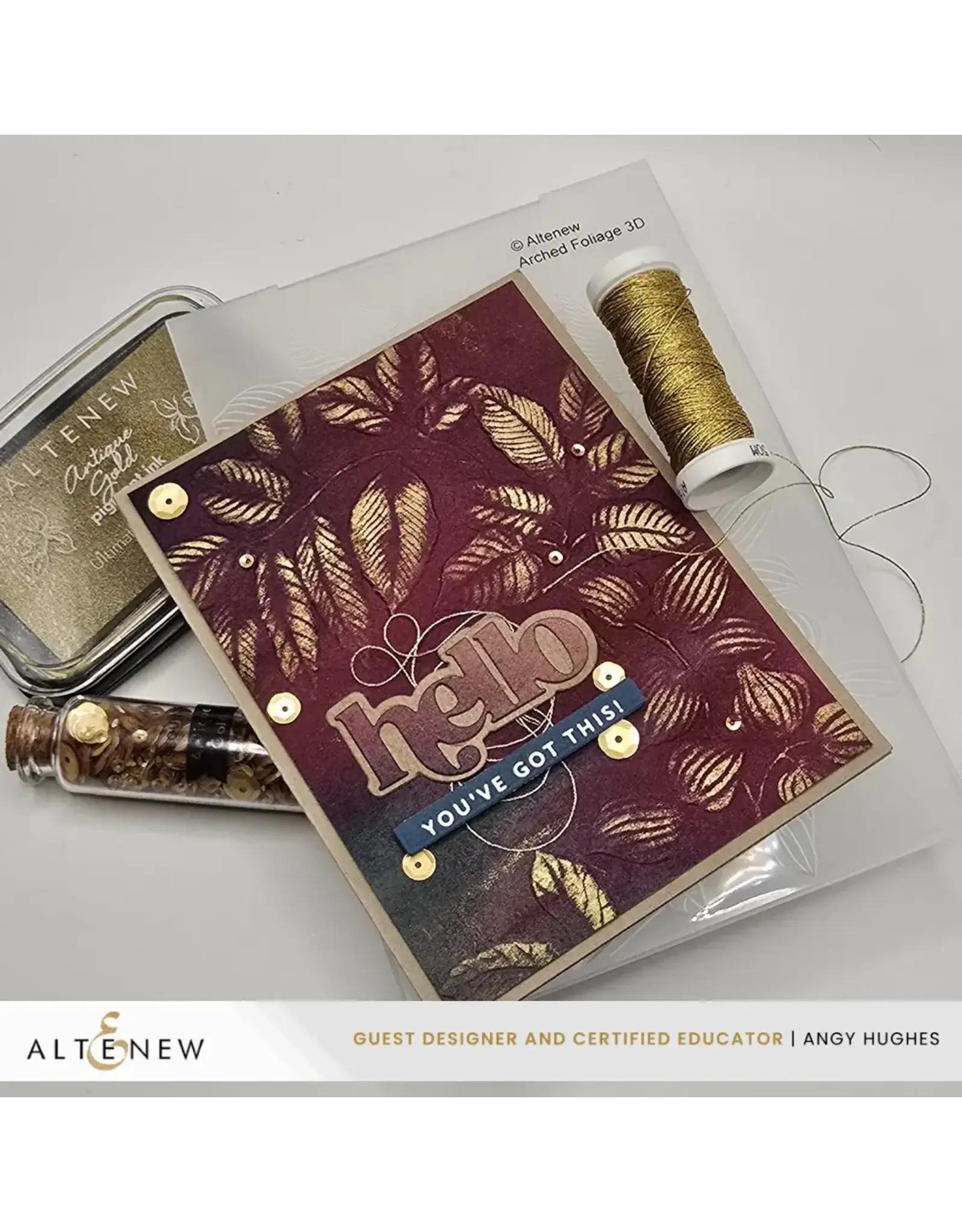 ALTENEW ALTENEW ARCHED FOLIAGE 3D EMBOSSING FOLDER