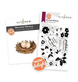 ALTENEW ALTENEW MINI DELIGHT: NESTLED WHIMSY CLEAR STAMP & DIE SET